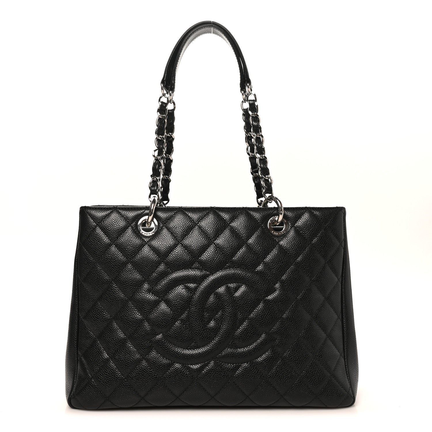 Chanel Caviar Quilted Grand Shopping Tote GST Black