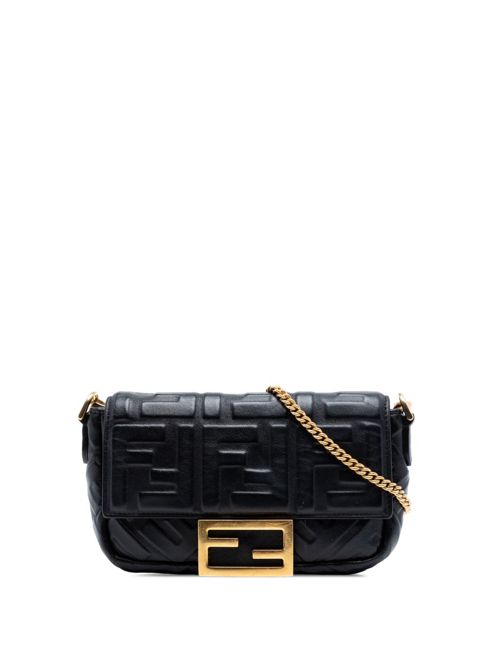 2010-2026 Mini Zucca Embossed Leather Baguette satchel
