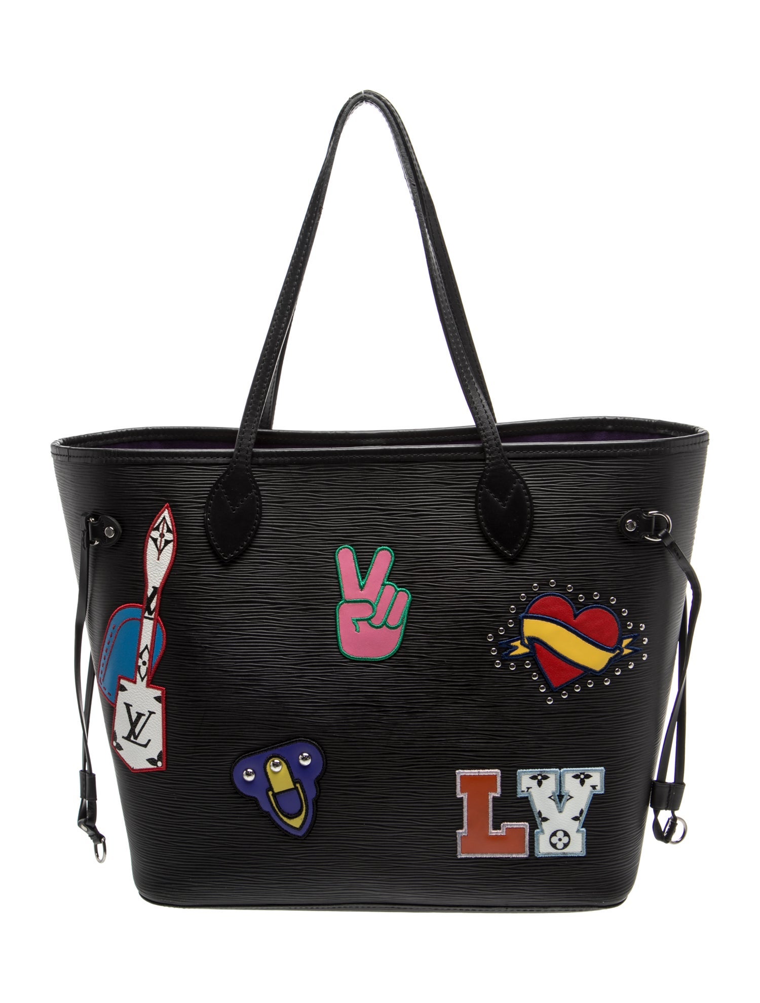 Epi Leather Neverfull w/Pouch MM