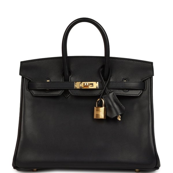 Hermes Hermes Birkin 25 Black Volupto Gold Hardware