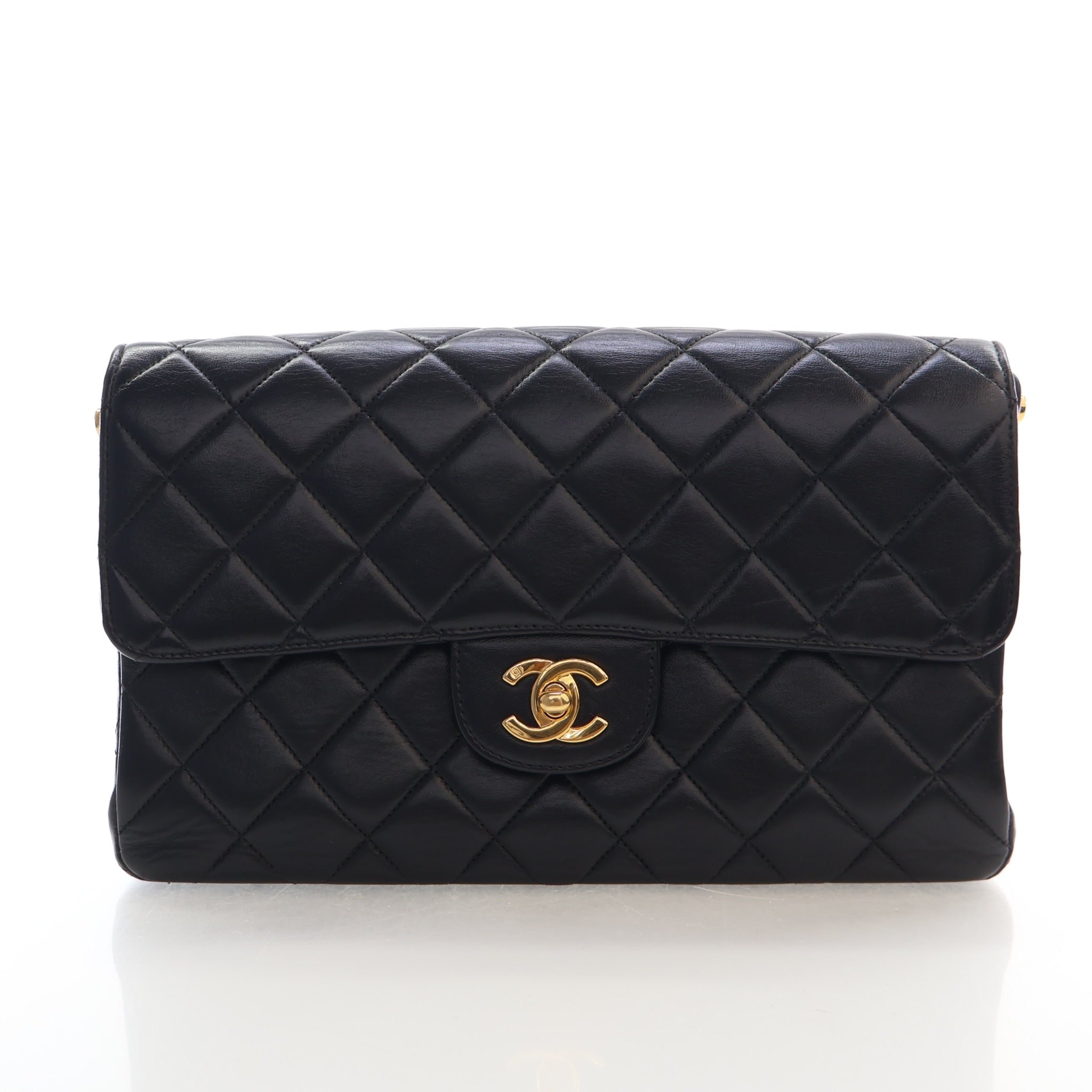Chanel Vintage Medium Lambskin Double Sided Flap Bag