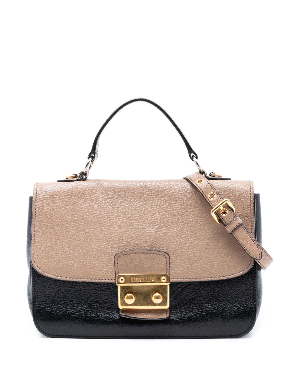 Miu Miu 2010-2026 Goatskin Madras satchel