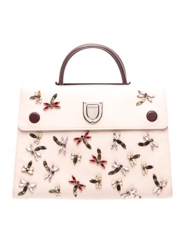 Leather Diorever Bag Medium