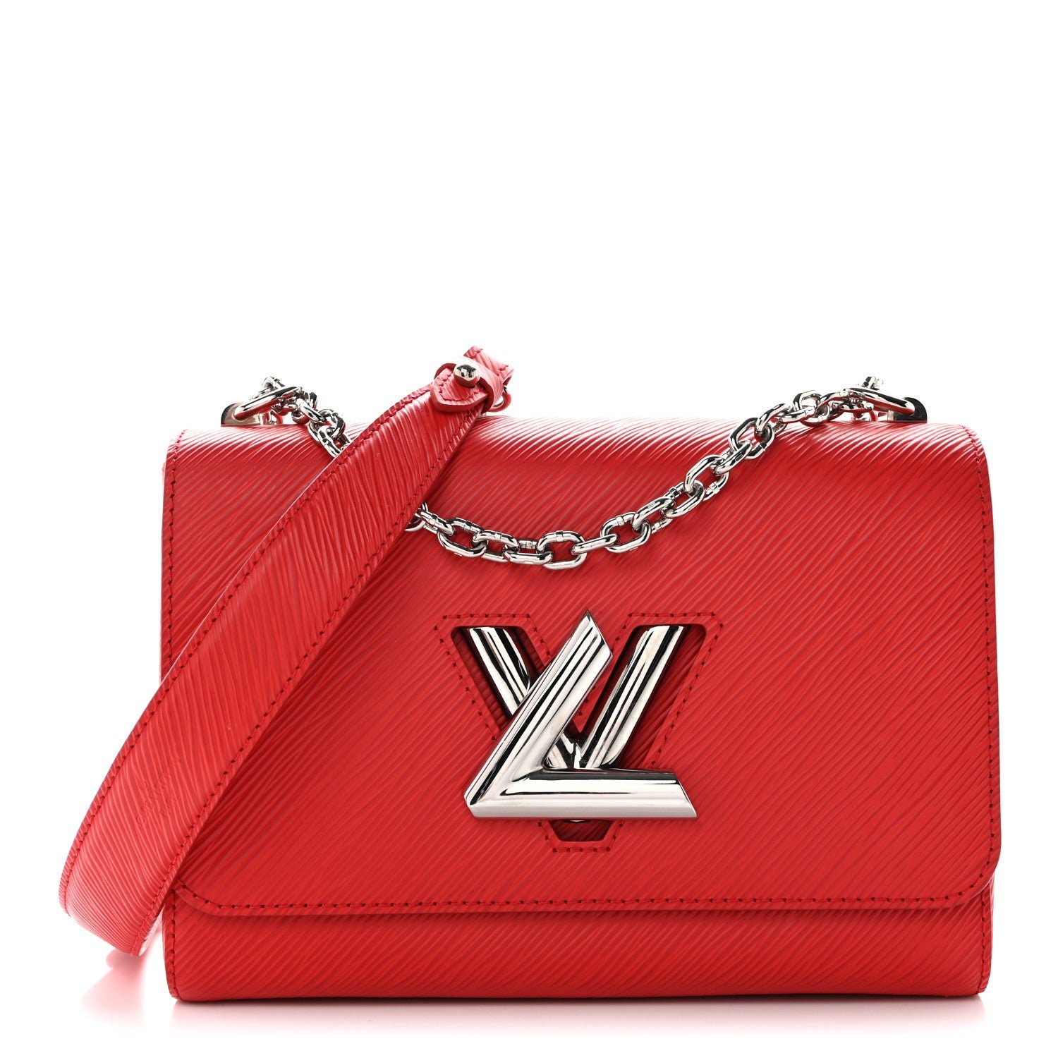 Louis Vuitton Epi Twist Shoulder Bag MM Coquelicot