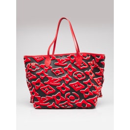 Louis Vuitton Louis Vuitton X Urs Fischer Tufted Monogram Neverfull MM Bag