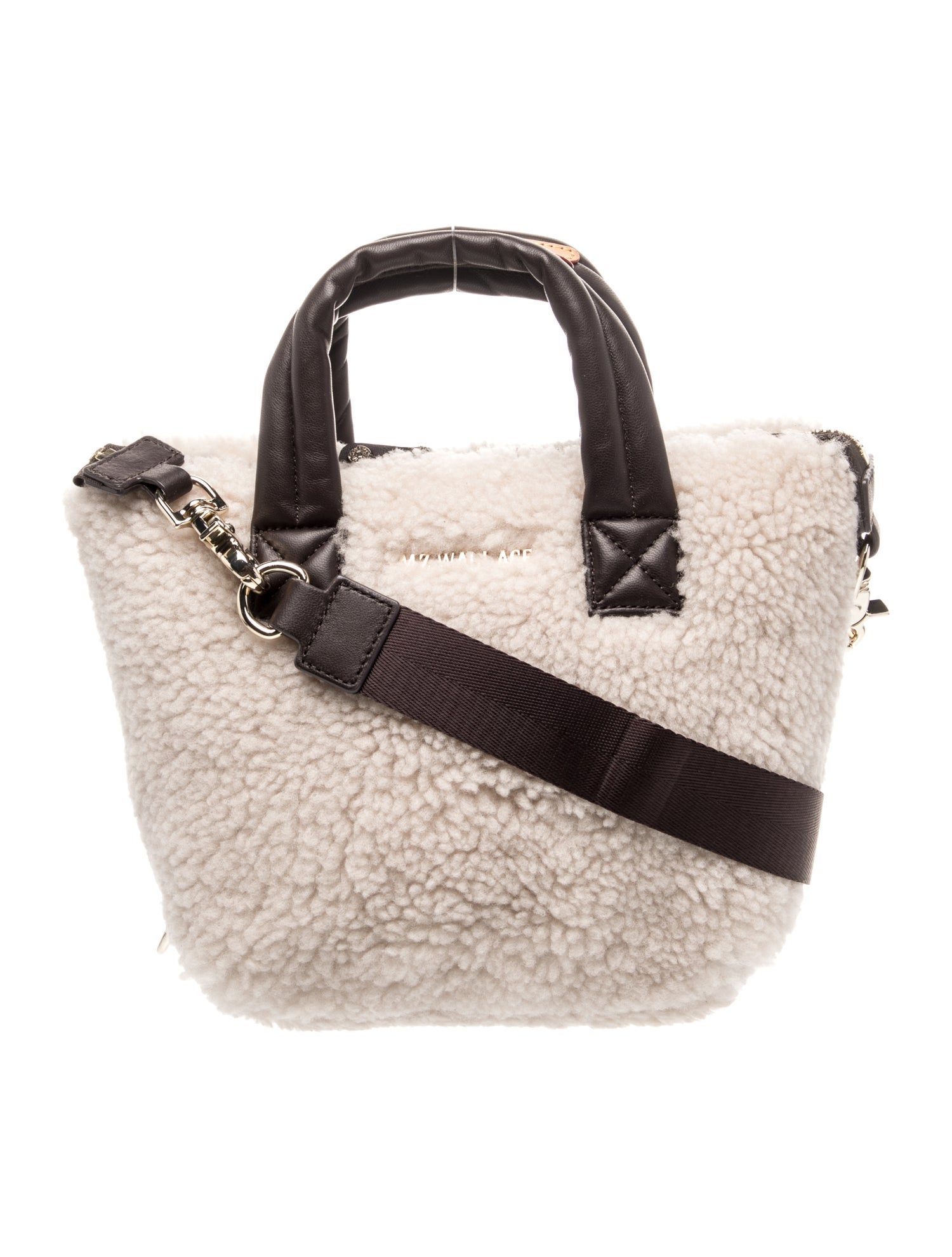 MZ Wallace Shearling Top Handle Bag w/ Tags