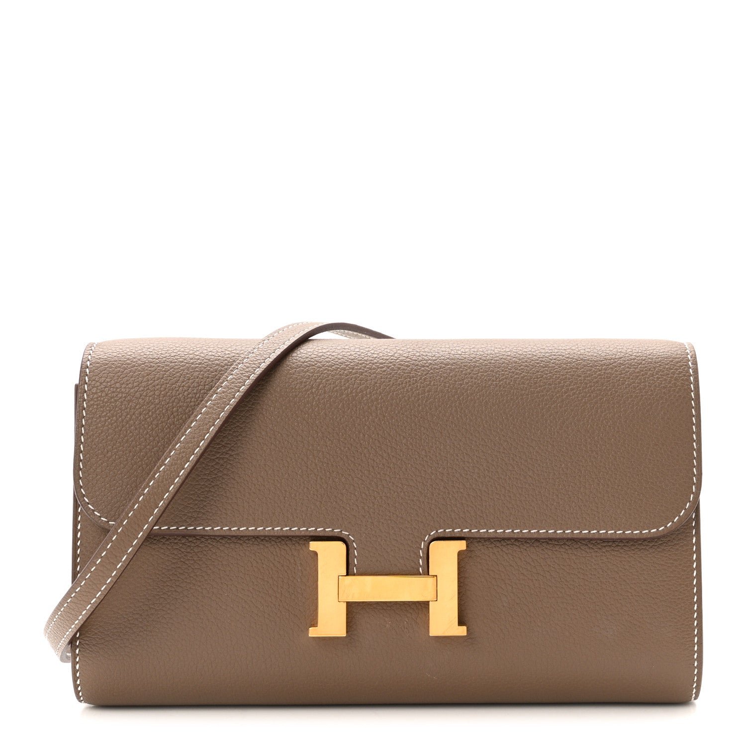 Hermes Evercolor Constance Wallet To Go Etoupe
