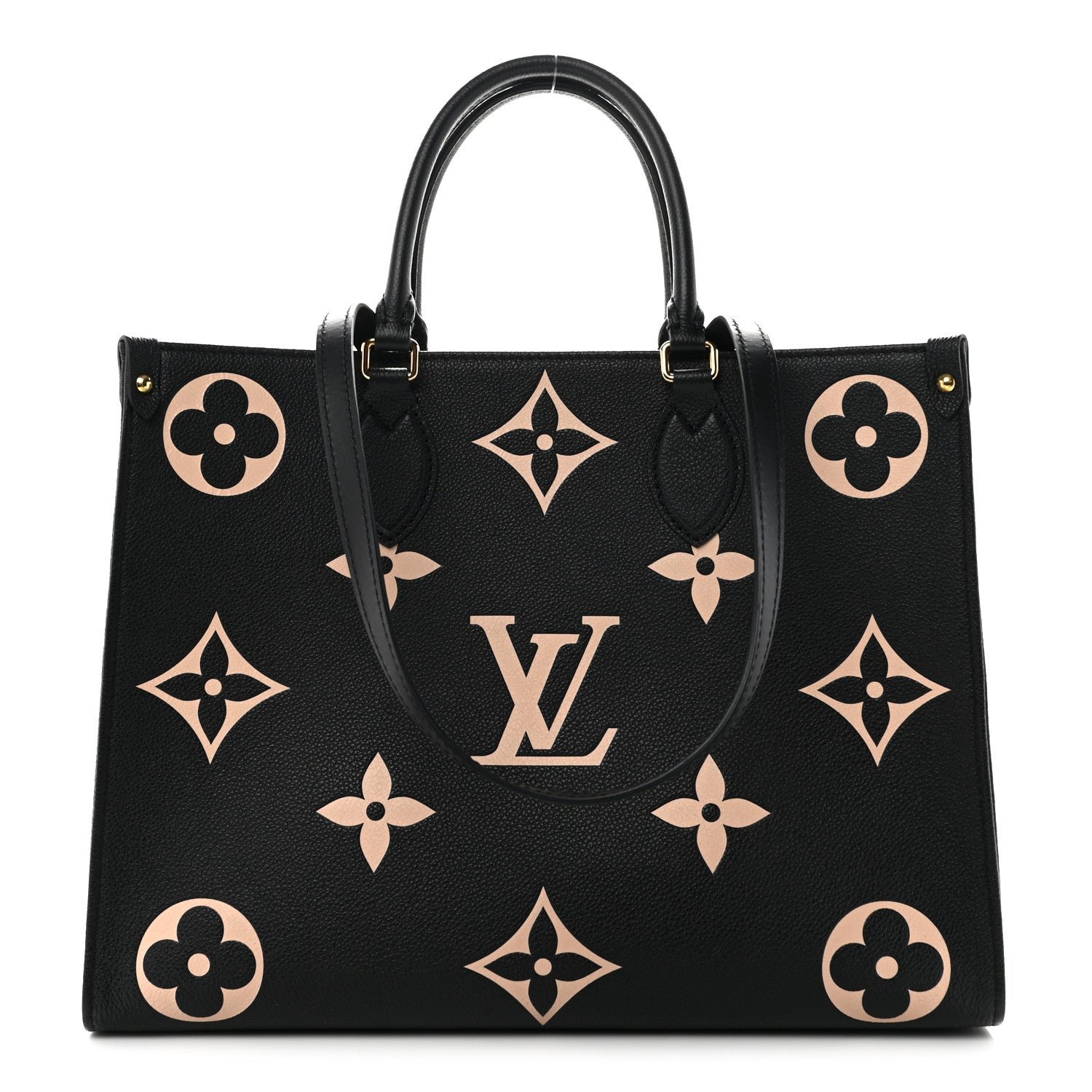Louis Vuitton Empreinte Monogram Giant Onthego MM Black Beige