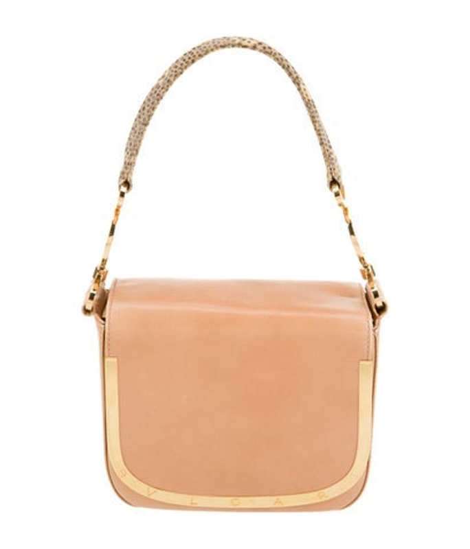 Bvlgari Leather Top Handle Bag