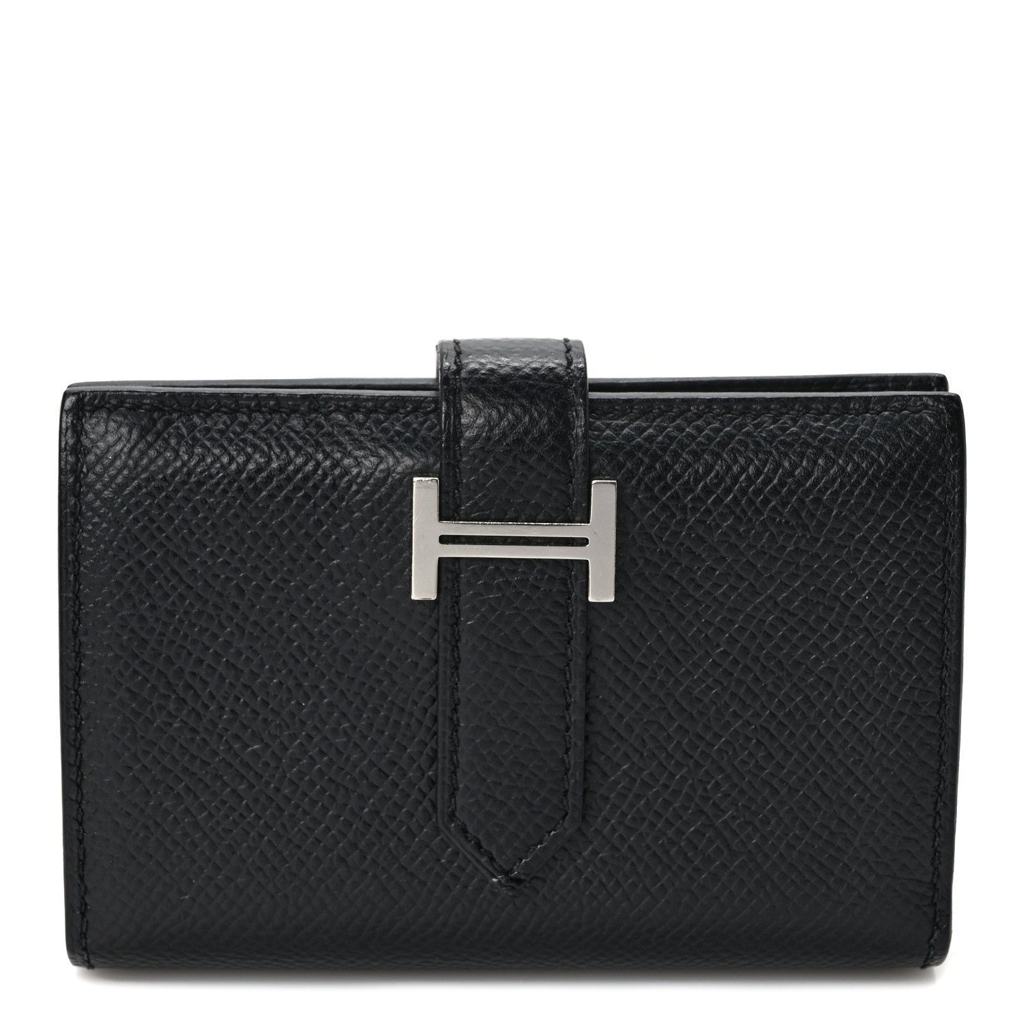 Hermes Epsom Mini Bearn Wallet Black