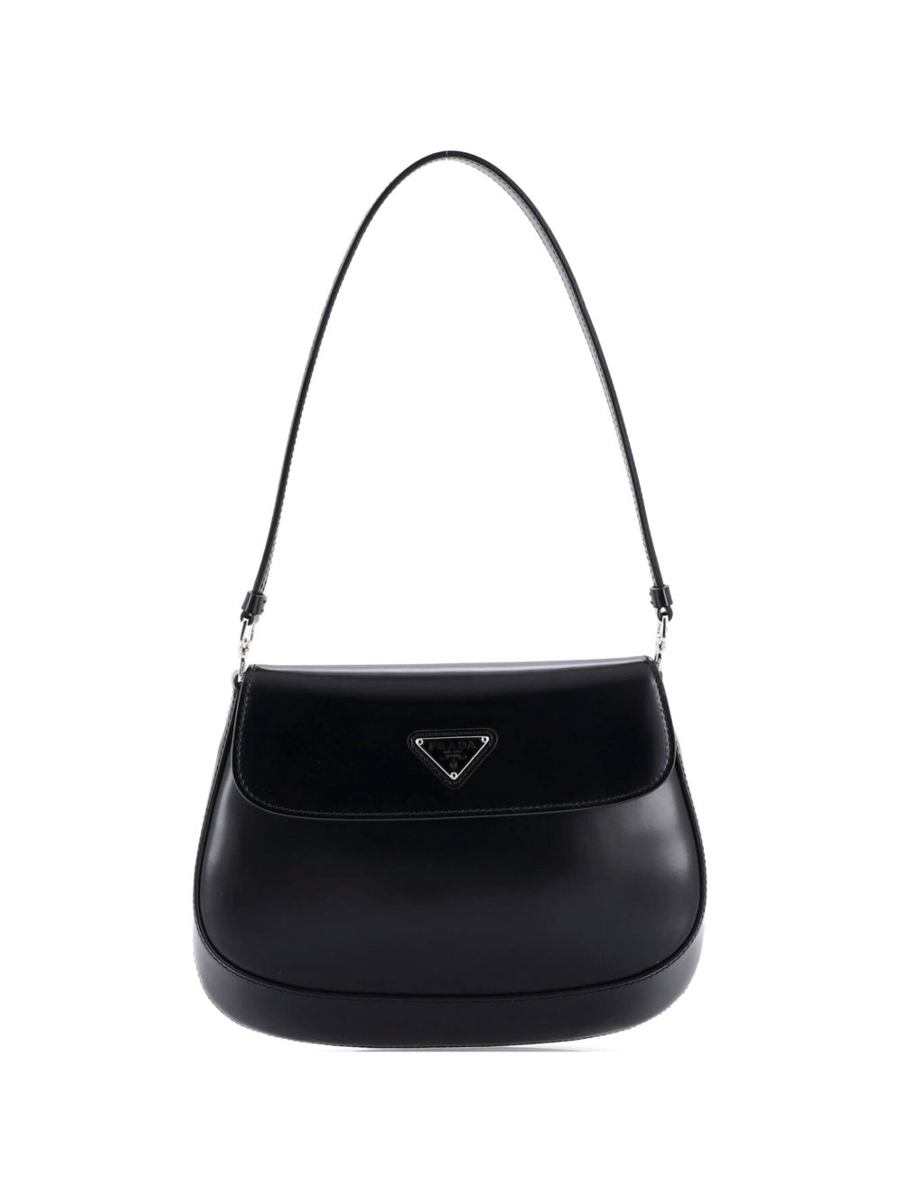 Prada Cleo Flap Shoulder Bag Spazzolato Leather Small hobo bag