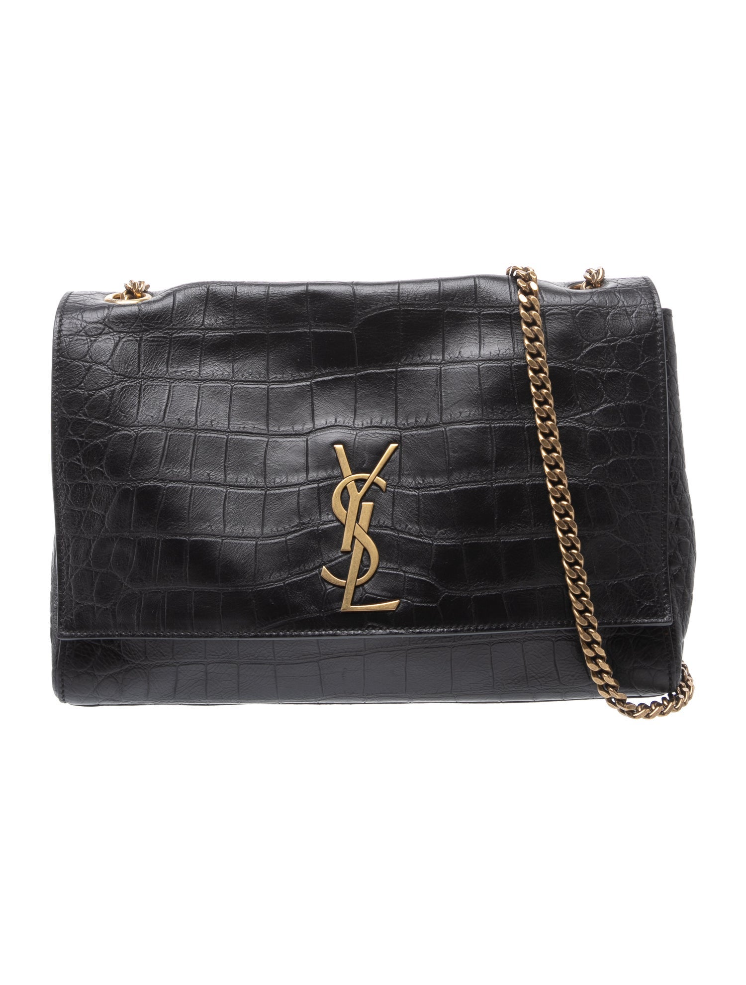Embossed Leather Crossbody Bag