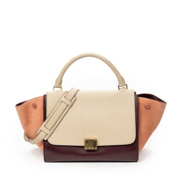 Leather Small Tricolor Trapeze