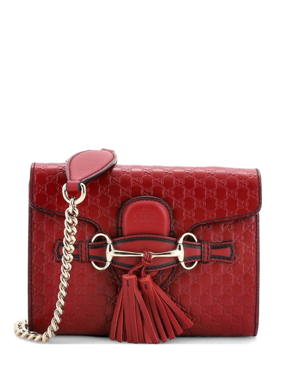 Emily Chain Flap Bag Microguccissima Leather Mini shoulder bag