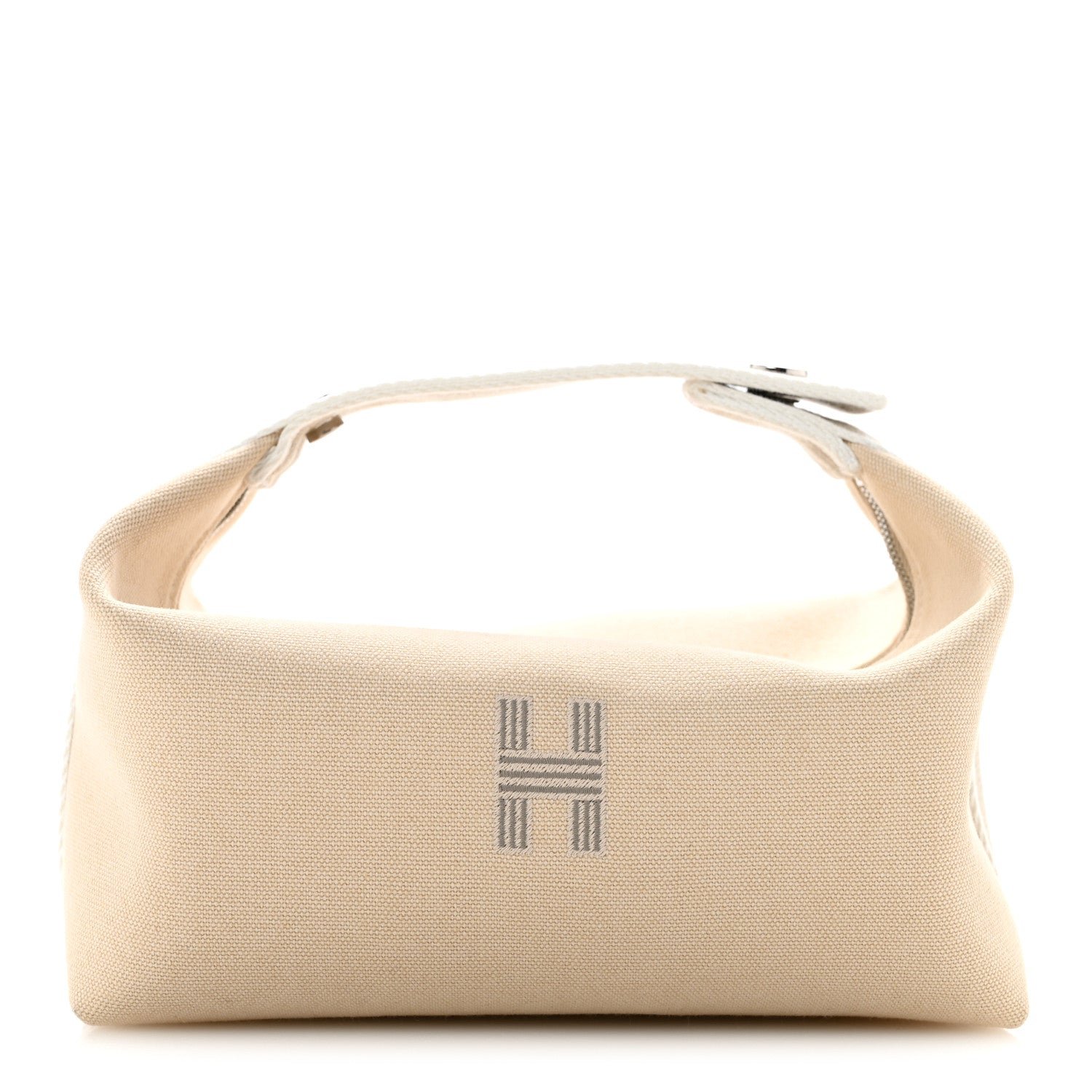 Hermes Canvas Small Bride-A-Brac Pouch Natural