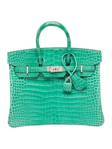 Shiny Porosus Crocodile Birkin 25
