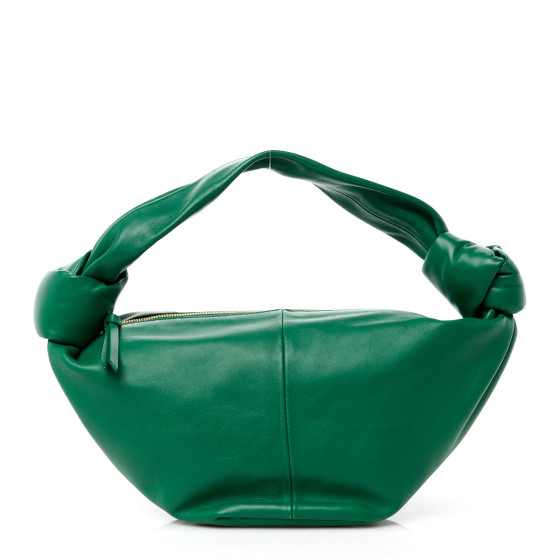 Bottega Veneta Nappa Mini Double Knot Bag Racing Green