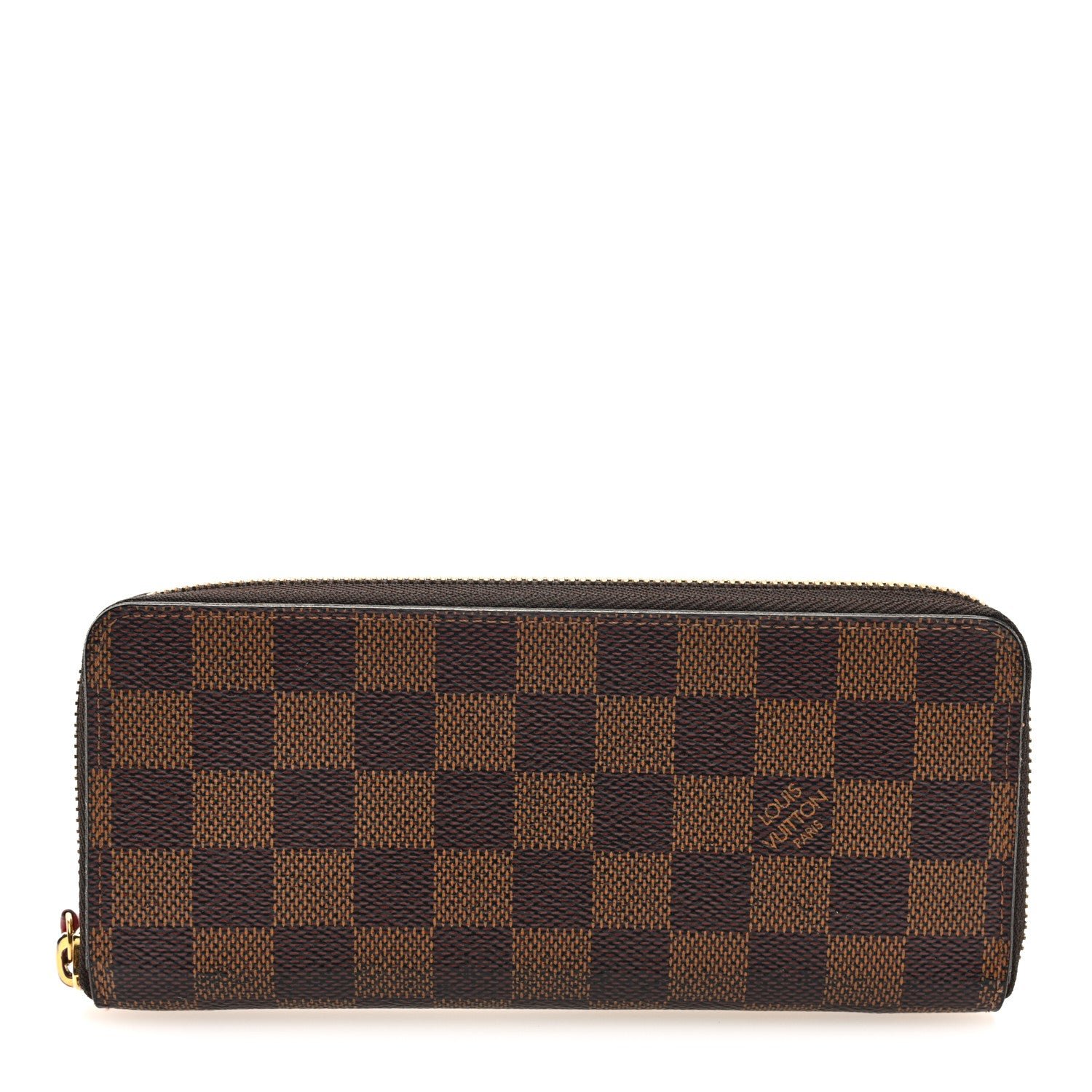 Louis Vuitton Damier Ebene Clemence Wallet Cherry