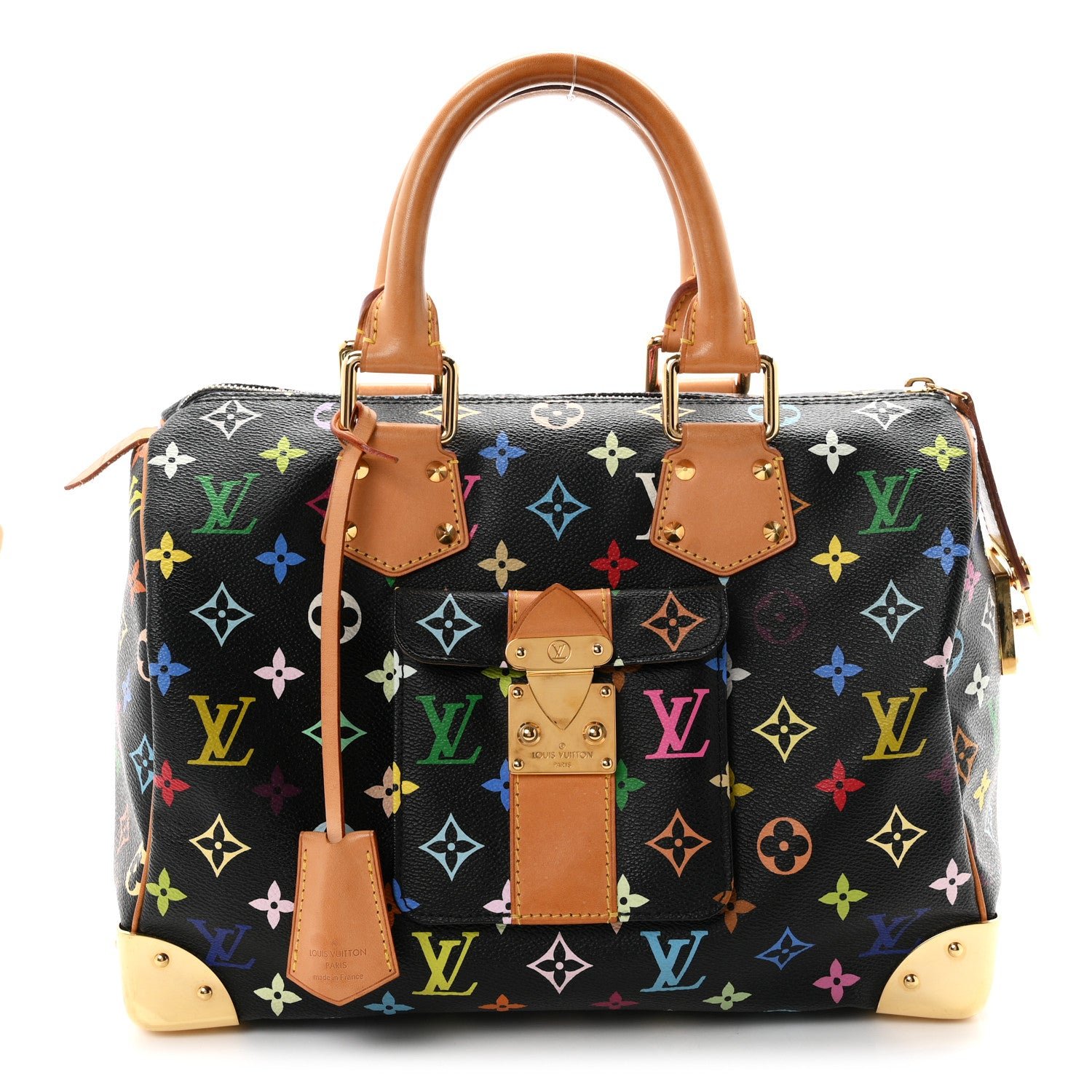 Louis Vuitton Monogram Multicolor Speedy 30 Black