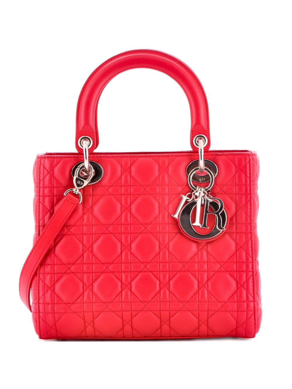 Lady Dior Bag Cannage Quilt Lambskin Medium satchel
