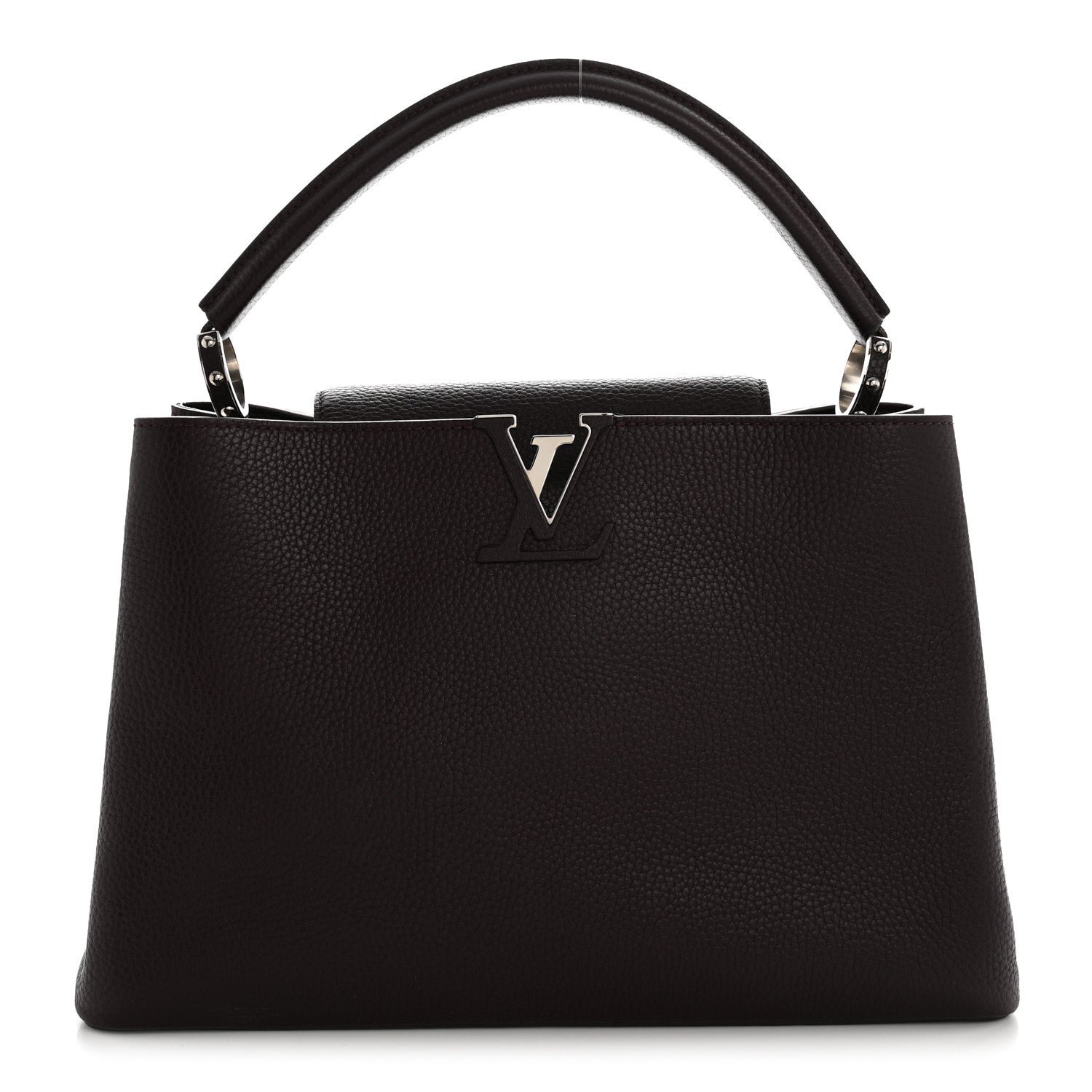 Louis Vuitton Taurillon Capucines MM Quetsche