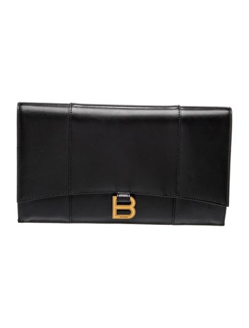 Balenciaga Leather Hourglass Flat 2024