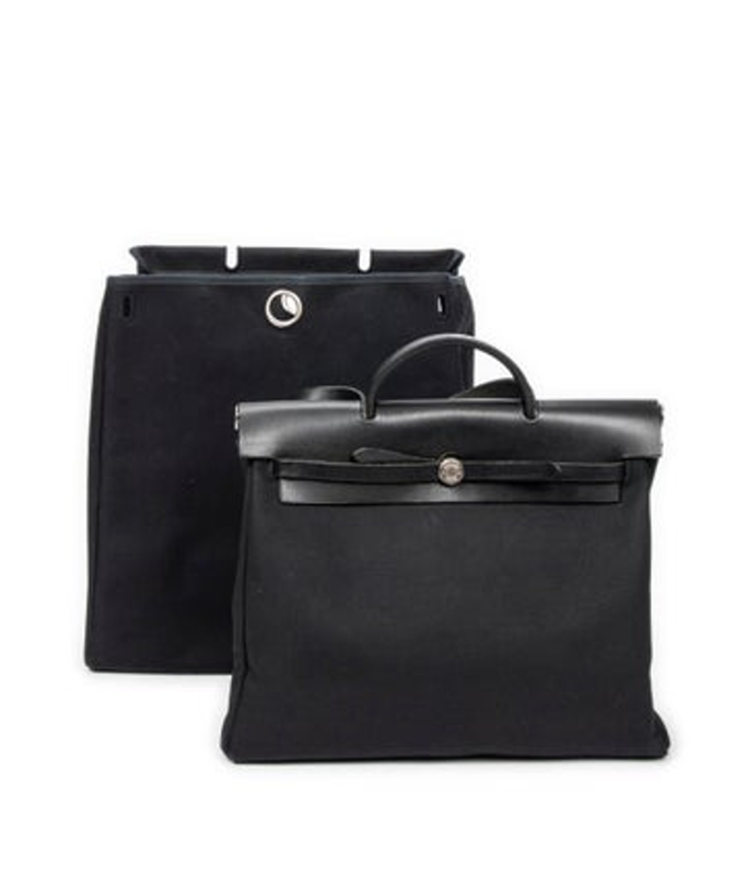 Hermes Toile Officier Canvas Herbag 2 In 1 Mm