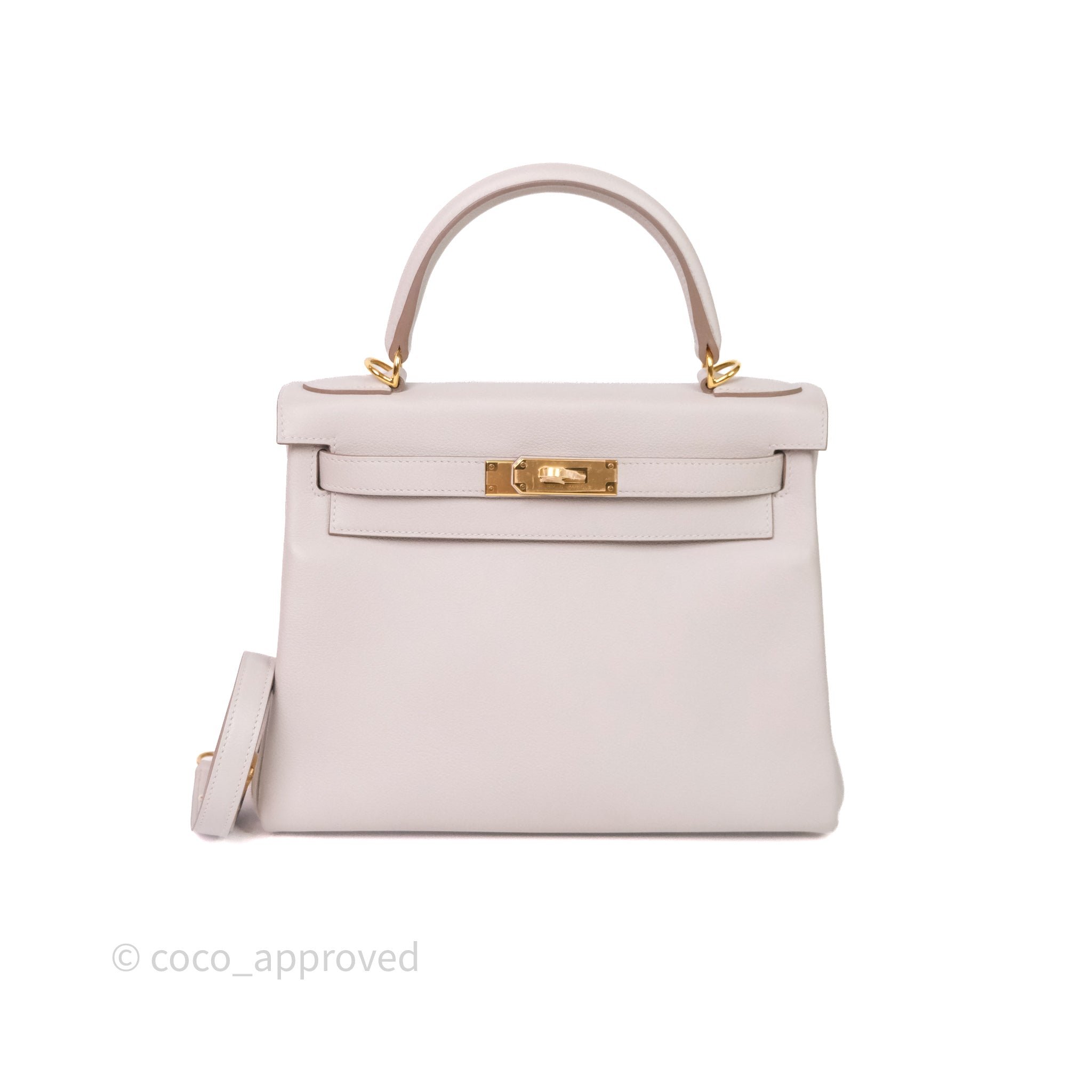 Hermès Kelly 28 Gris Perle 80 Evercolor Gold Hardware