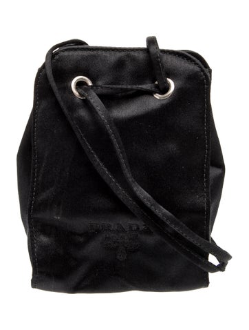 Satin Satin Bucket Bag Mini