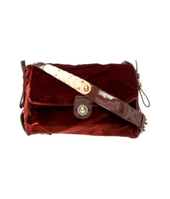 Stella McCartney Mccartney Velvet Shoulder Bag