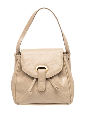 Embossed Leather Shoulder Bag Vintage