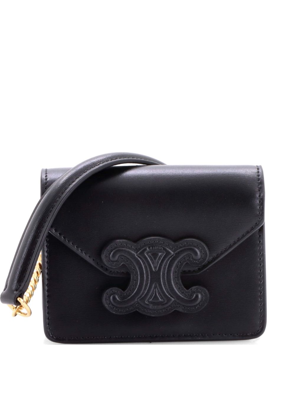 Celine Card Holder on Chain Leather crossbody bag