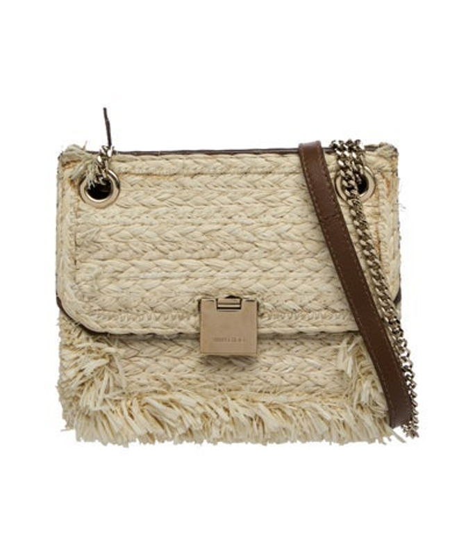 Jimmy Choo Choo Raffia Crossbody Bag