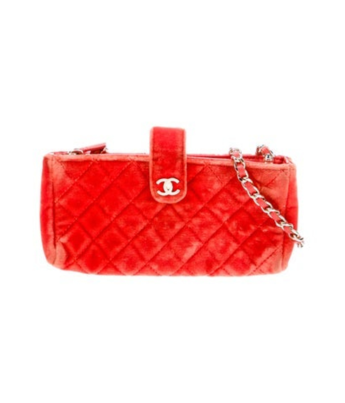 Chanel Velvet O Phone Holder Crossbody
