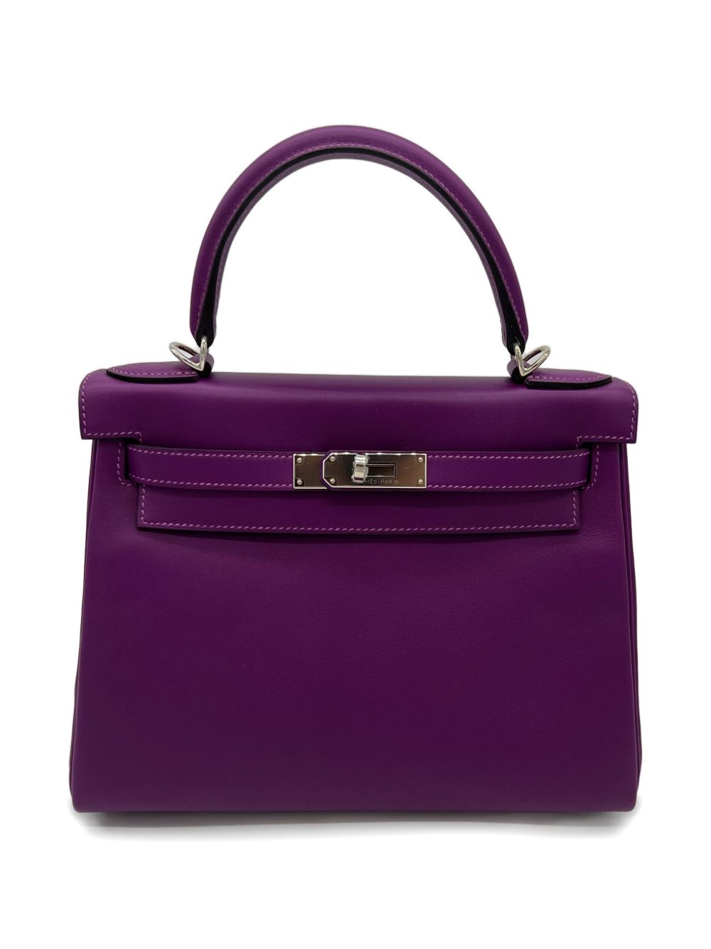 2018 Kelly 28 Retourne Swift palladium-hardware handbag