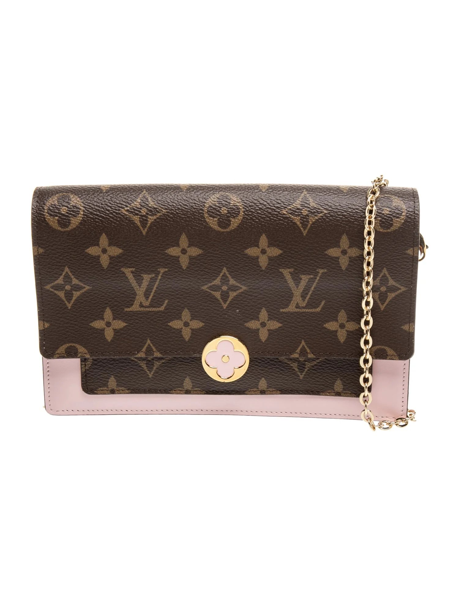 LV Monogram Monogram Flore Chain Wallet /