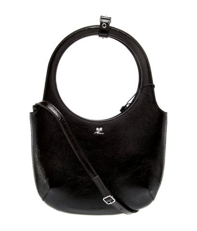 Courreges Patent Leather Top Handle Bag W Tags