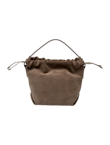 Suede Top Handle Bag