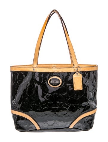 Patent Leather Top Handle Bag