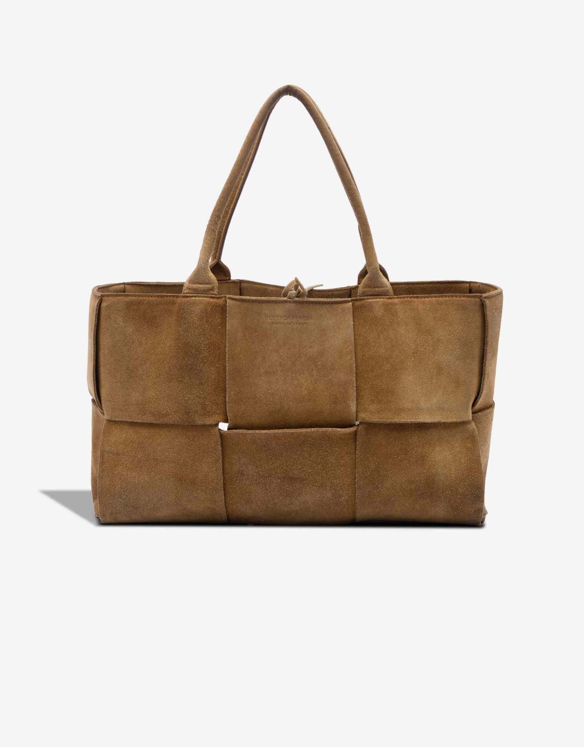 Bottega Veneta 
		Arco Tote Medium Suede Brown    