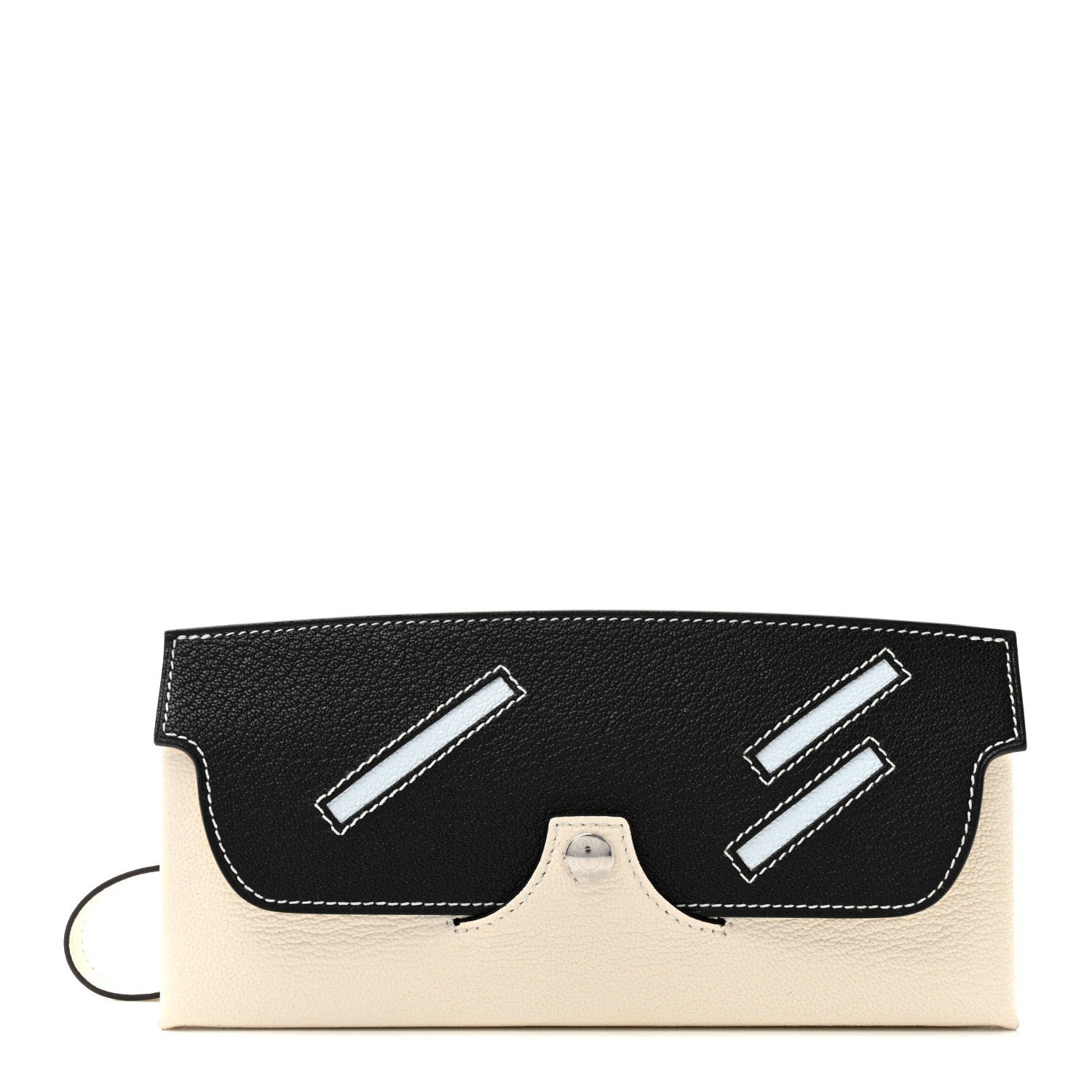 Hermes Chevre Mysore In-The-Loop Wink Glasses Case Nata