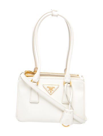 Saffiano Lux Leather Galleria Double Zip Mini