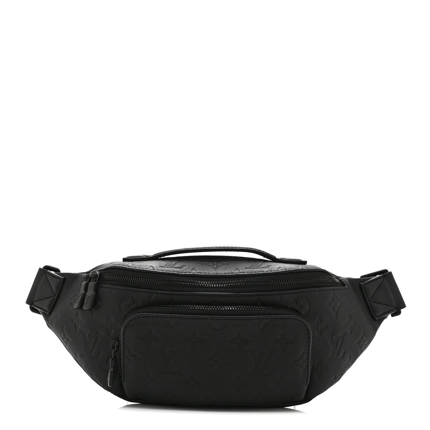 Louis Vuitton Calfskin Monogram Shadow Rush BumBag Black