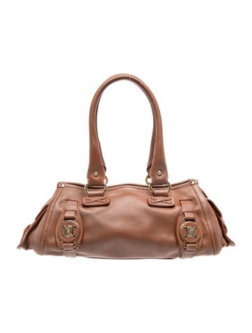 Triomphe Vintage Leather Side Pocket Triomphe Handbag Vintage