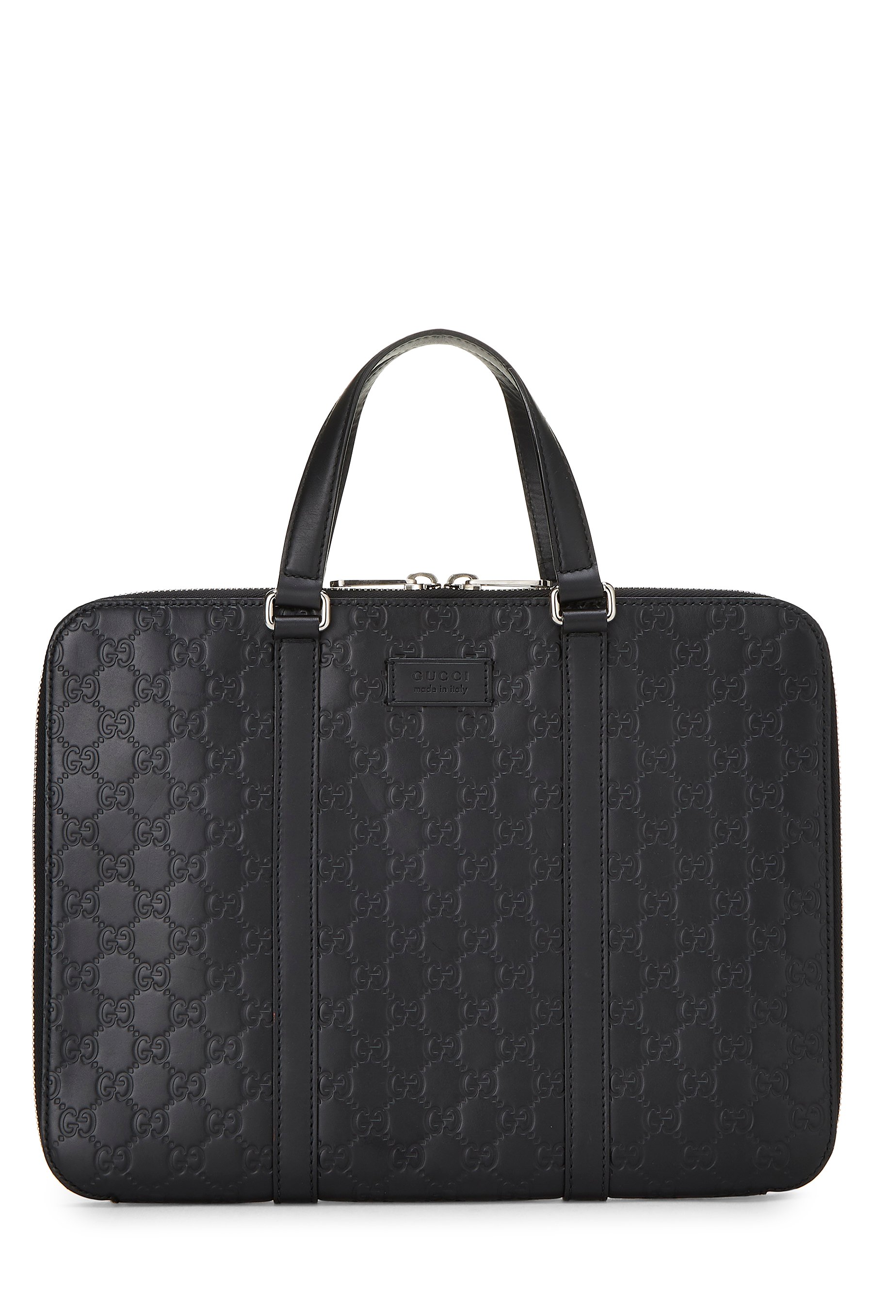 Black Guccissima Signature Briefcase