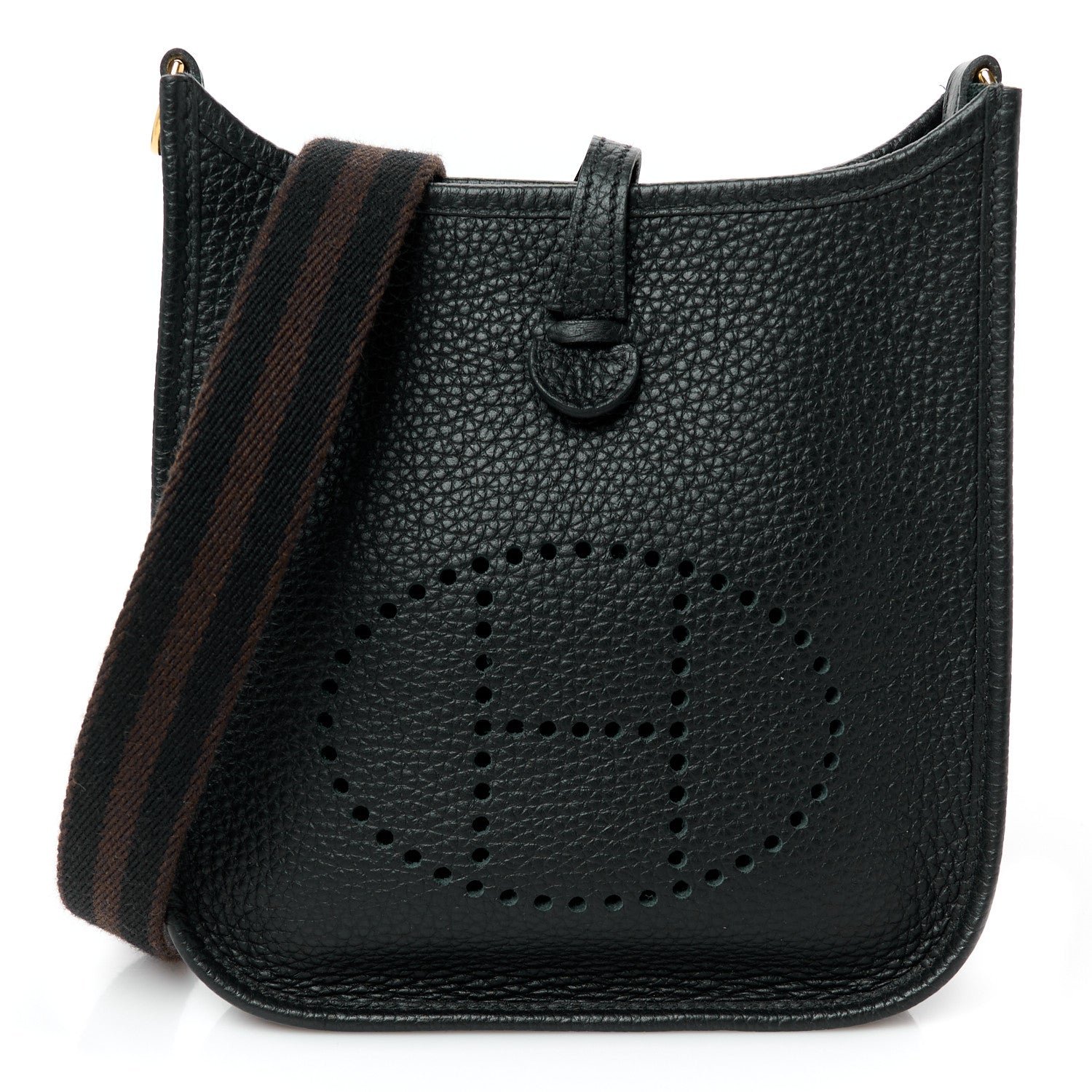 Hermes Taurillon Clemence Amazone Evelyne TPM Black Ebene