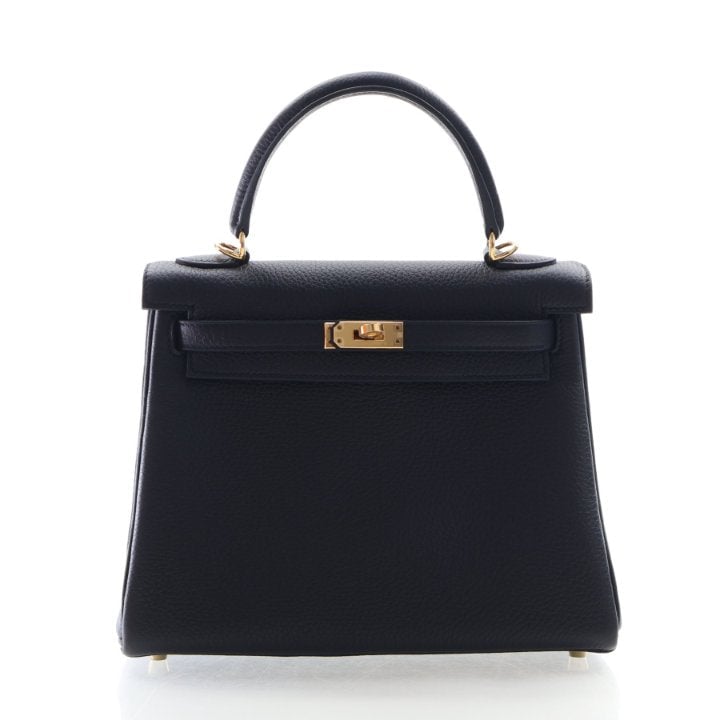Hermes Noir Togo Kelly 25