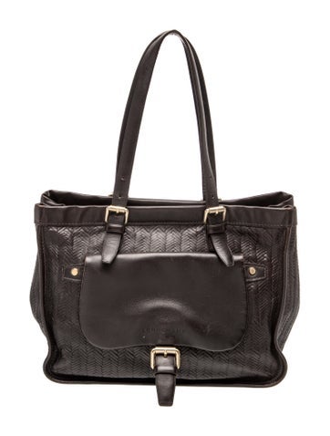 Leather Top Handle Bag