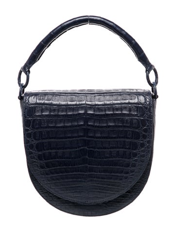 Nancy Gonzalez Crocodile Top Handle Bag