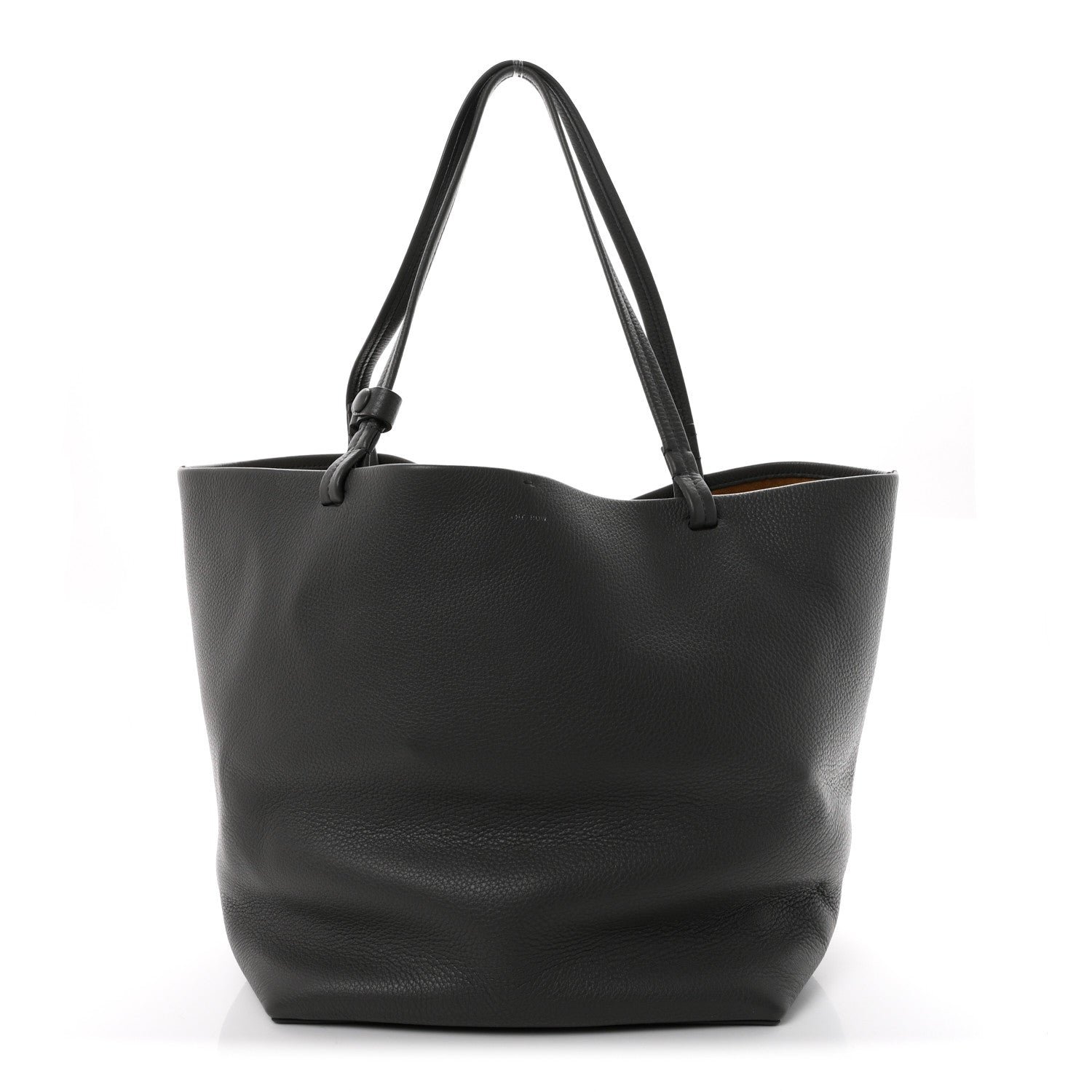 The Row Grained Calfskin Park Tote Three Charcoal